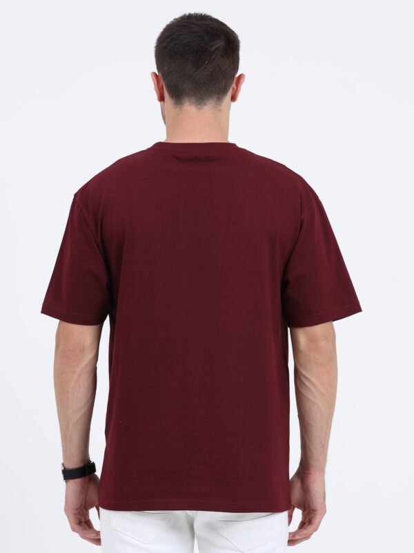 MENS OVERSIZED PURE COTTON TRI-COLOUR GRAPHIC T-SHIRT - Image 11