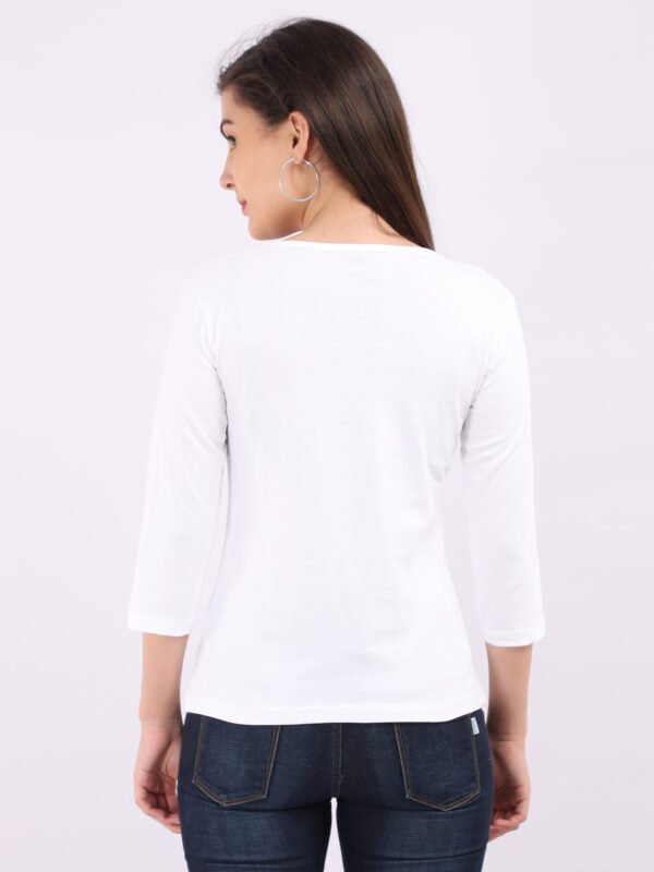 WOMEN’S 100 % COTTON BIO WASHED GRAPHIC (FD5) T-SHIRT - Image 3