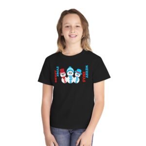 GIRLS PURE COTTON XMAS TSHIRT