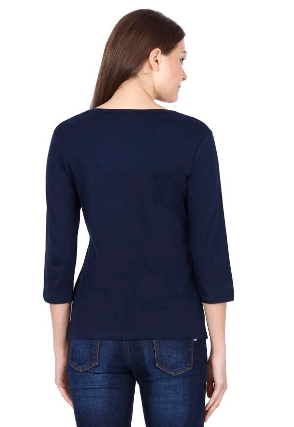 WOMEN’S 100 % COTTON BIO WASHED F-S GRAPHIC (CR-24) T-SHIRT - Image 7