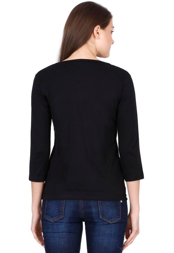 WOMEN’S 100 % COTTON BIO WASHED F-S GRAPHIC (CR-24) T-SHIRT - Image 5