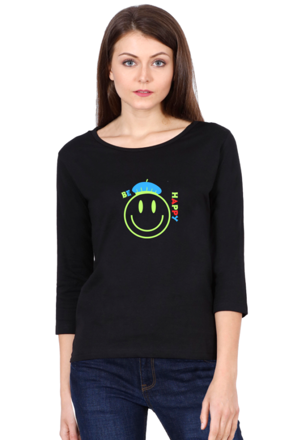 WOMEN’S 100 % COTTON BIO WASHED F-S GRAPHIC (CR-24) T-SHIRT - Image 4