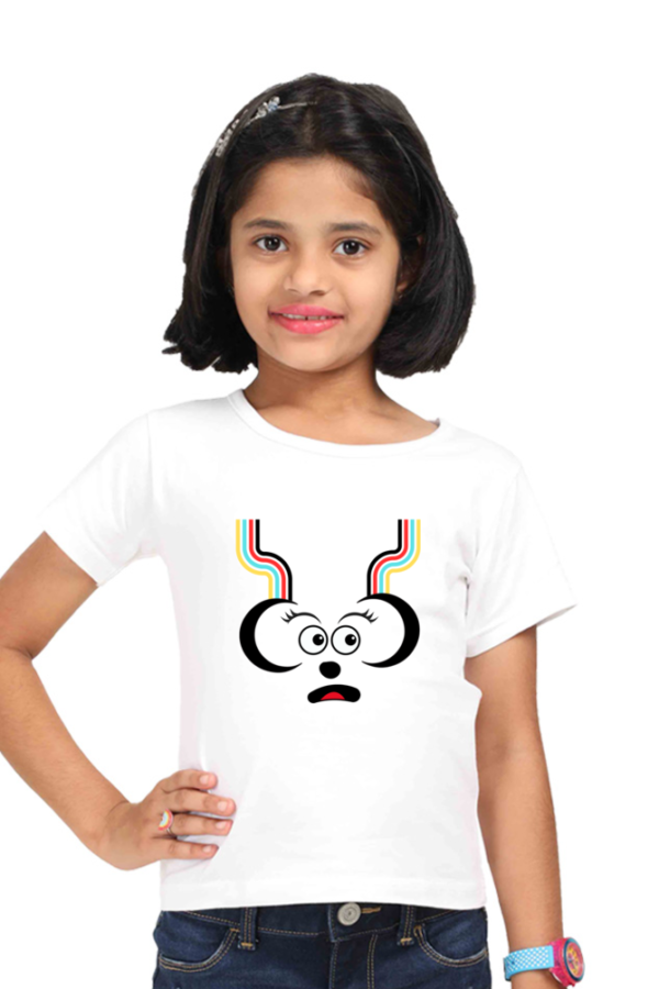 GIRLS 100 % COTTON BIO WASHED GRAPHIC (CR-27) T-SHIRT - Image 2
