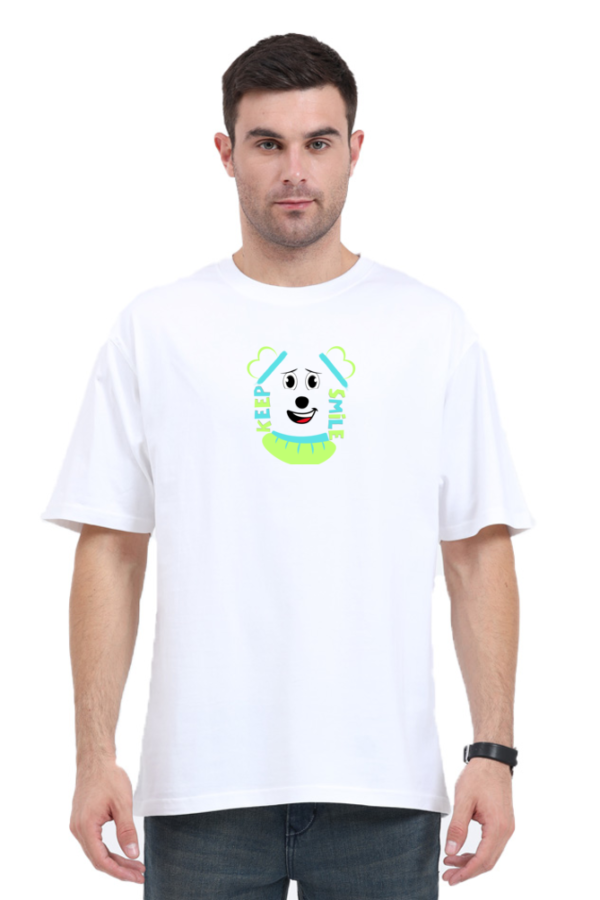 DAD’S OVERSIZED 100 % COTTON BIO WASHED GRAPHIC (CR-22) T-SHIRT - Image 4