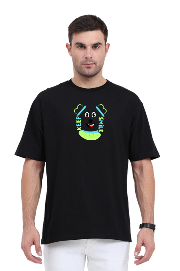 DAD’S OVERSIZED 100 % COTTON BIO WASHED GRAPHIC (CR-22) T-SHIRT