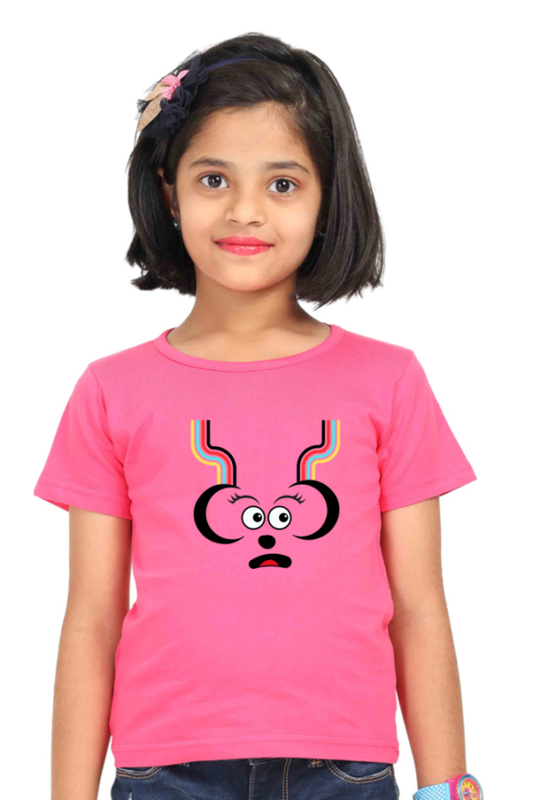 GIRLS 100 % COTTON BIO WASHED GRAPHIC (CR-27) T-SHIRT