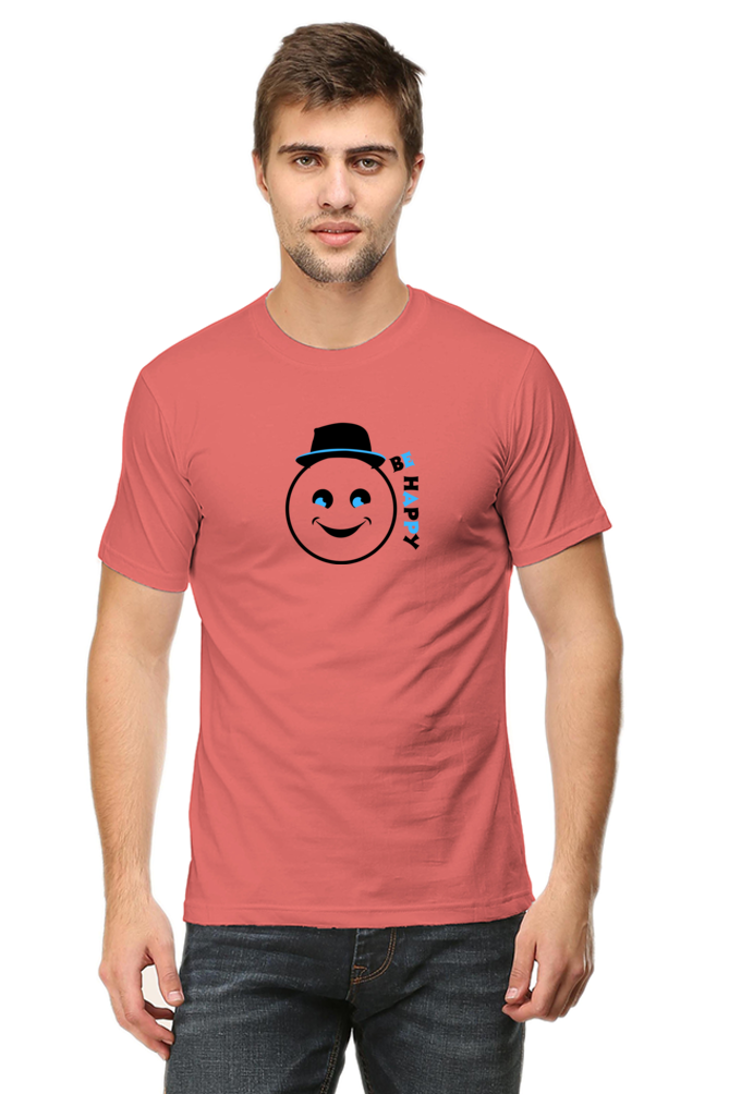MENS PURE COTTON BIO WASHED SMILEY GRAPHIC T-SHIRT - Image 10