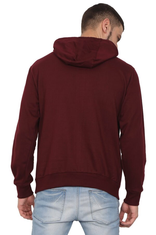 MEN’S 100 % COTTON HOODIES SWEATSHIRT WITH FLEECE 'MR" - Image 3