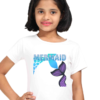 GIRLS 100 % COTTON BIO-WASHED MERMAID GRAPHIC (CR) T-SHIRT - Image 3
