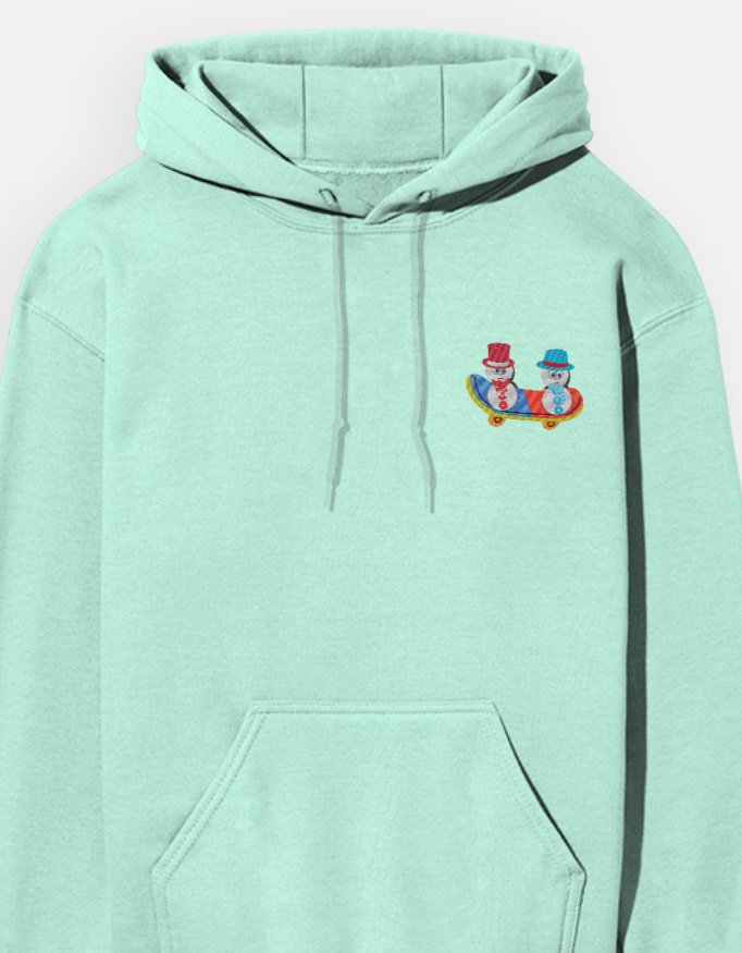 UNISEX PURE COTTON HOODIES WITH FLEECE - Image 2